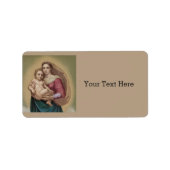 マドンナと子 ラベル (正面)