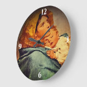 マドンナと子 ラージ壁時計 (傾斜)