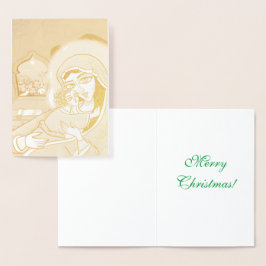 マドンナと子 箔カード