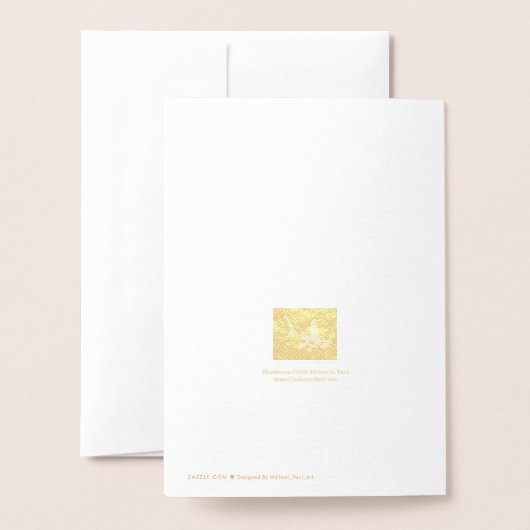 マドンナと子 箔カード (裏面封筒付き)