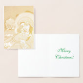 マドンナと子 箔カード (ディスプレー)