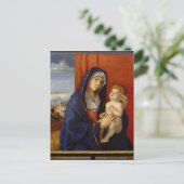 マドンナと子、1485年頃 ポストカード (スタンド正面)