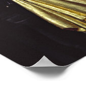 マドンナと子、17世紀（金箔の木） ポスター (角)