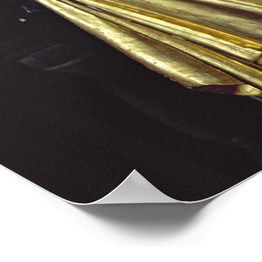 マドンナと子、17世紀（金箔の木） ポスター (角)