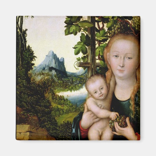 マドンナと子, c.1525 マグネット (正面)