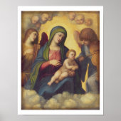 マドンナと栄光の子と子供, c.1520 (油 ポスター (正面)