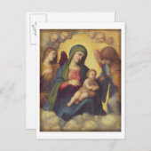 マドンナと栄光の子と子供， c.1520 (油 ポストカード (正面/裏面)