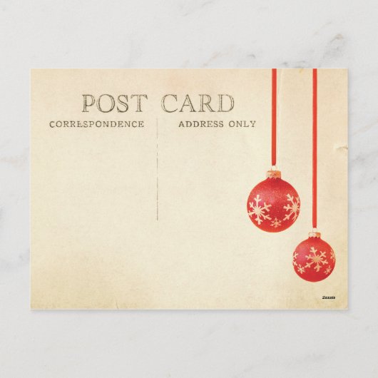 マドンナと猫のクリスマス シーズンポストカード (裏面)