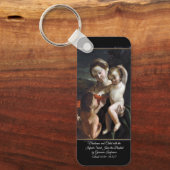 マドンナと聖ヨハネの子 キーホルダー (正面)