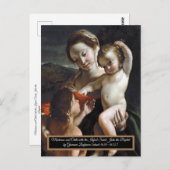 マドンナと聖ヨハネの子 ポストカード (正面/裏面)