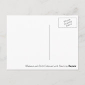 マドンナと聖徒と共に即位した子はラファエル ポストカード (裏面)