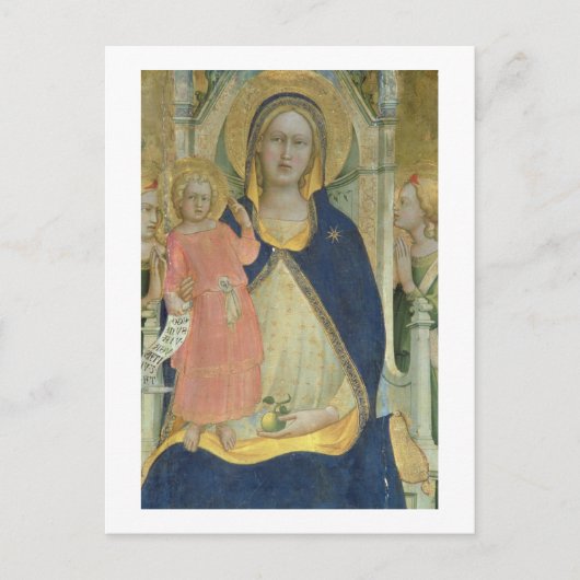 マドンナと聖徒と共に即位した子、詳細・シ ポストカード (正面)