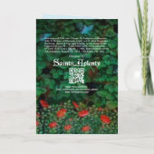 マドンナと聖徒3人の子(詳細、M 070) カード (裏面)