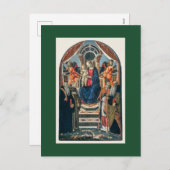 マドンナと聖者と天使と共に即位した子供 シーズンポストカード (正面/裏面)