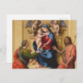 マドンナと聖者マリアと共に即位した子 ポストカード (正面/裏面)