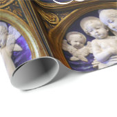 マドンナと青い宝石を持つ子供クリスマスの喜び ラッピングペーパー (ロールコーナー)