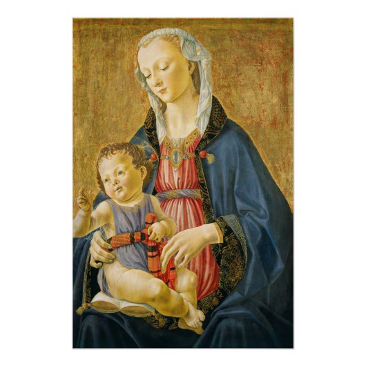 マドンナと2つのドナーを持つ子、1525年~1530年 ポスター (正面)