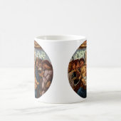 マドンナとBotticelliによる8つの天使を持つ子供 コーヒーマグカップ (中央)