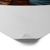 マドンナとBotticelliによる8つの天使を持つ子供 ポスター (角)