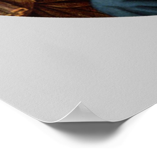 マドンナとBotticelliによる8つの天使を持つ子供 ポスター (角)