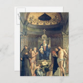 マドンナとSSの間の子供の即位。Jフランシス ポストカード (正面/裏面)