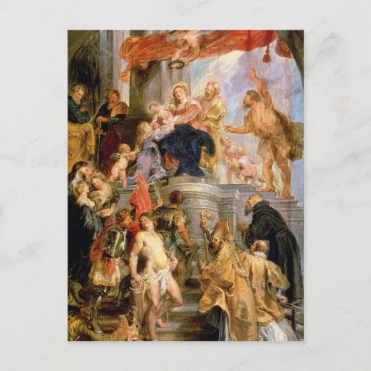 マドンナに即位 ポストカード (正面)