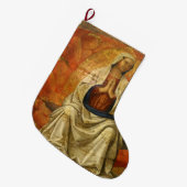マドンナのグロリア(ヴァージンメアリー即位) ラージクリスマスストッキング (正面 (吊り時))