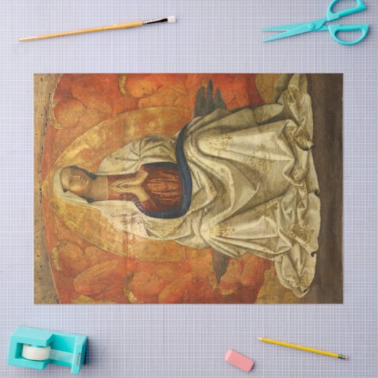 マドンナのグロリア(ヴァージンメアリー即位) 薄葉紙 (クラフト)