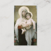 マドンナのバラウィリアム – アドルフ・ブーゲロー 名刺 (裏面)