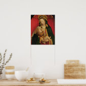 マドンナの乳飲み子， 1520-30 (油オンpa ポスター (キッチン)