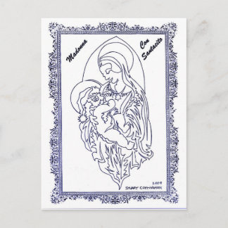 マドンナの詐欺Santacito シーズンポストカード