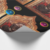 マドンナの謙虚さカラフルジェムストーンシュルマス ラッピングペーパー (角)