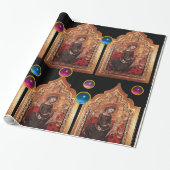 マドンナの謙虚さカラフルジェムストーンシュルマス ラッピングペーパー (アンロールド)