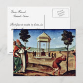 マドンナはバプテストの聖ペトロ・聖ヨハネを即位させた。 ポストカード (正面/裏面)