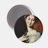 マドンナはパルミジャーニーノの長首を持つ マグネット (正面/裏面)