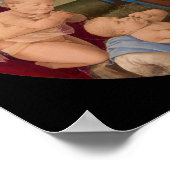 マドンナは乳児聖人と子どもを愛する ポスター (角)