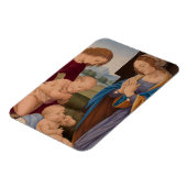 マドンナは乳児聖人と子どもを愛する マグネット (左側)