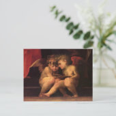 マドンナは四聖人詳細で即位 ポストカード (スタンド正面)