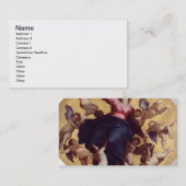 マドンナは天使(天井のフレスコ画)によって運びました 名刺 (正面/裏面)