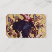 マドンナは天使(天井のフレスコ画)によって運びました 名刺 (裏面)