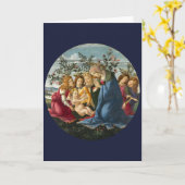 マドンナは子供を5天使ボッティチェリで迎える カード (黄色い花)