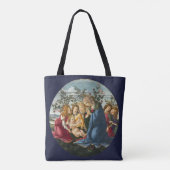 マドンナは子供を5天使ボッティチェリで迎える トートバッグ (裏面)