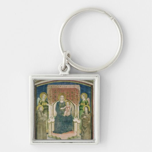 マドンナはAssisiのSt Francisと即位しました キーホルダー (正面)