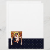 マドンナはW・ブーゲロー著。クリスマスレターヘッド (正面/裏面)