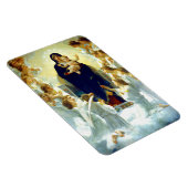 マドンナはW・ブーゲロー著。ファインアートクリスマスプレゼント マグネット (右側)