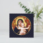 マドンナはW・ブーゲロー著。宗教的なクリスマスカード シーズンカード (スタンド正面)