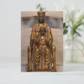 マドンナオブモンセラットブラックマドンナヴァージンメアリー サンキューカード (スタンド正面)