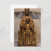 マドンナオブモンセラットブラックマドンナヴァージンメアリー サンキューカード (正面/裏面)