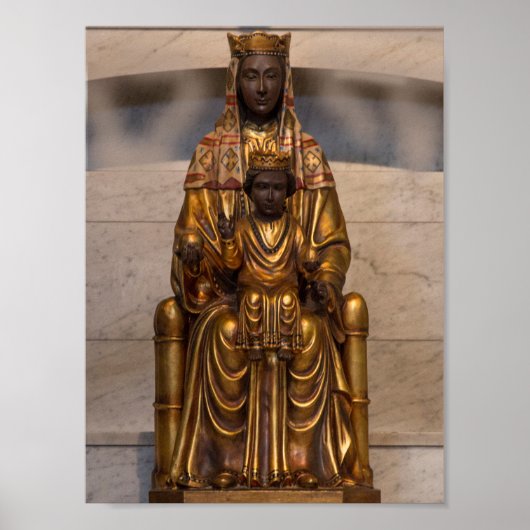 マドンナオブモンセラットブラックマドンナヴァージンメアリー ポスター (正面)