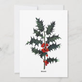 マドンナチャイルドクラシックアートホリビクトリアンークリスマス シーズンカード (裏面)